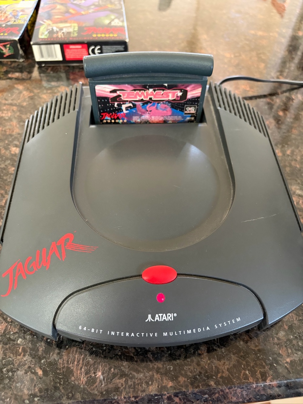 Atari Jaguar Console with Tempest 2000 Cartridge - Tested and Working